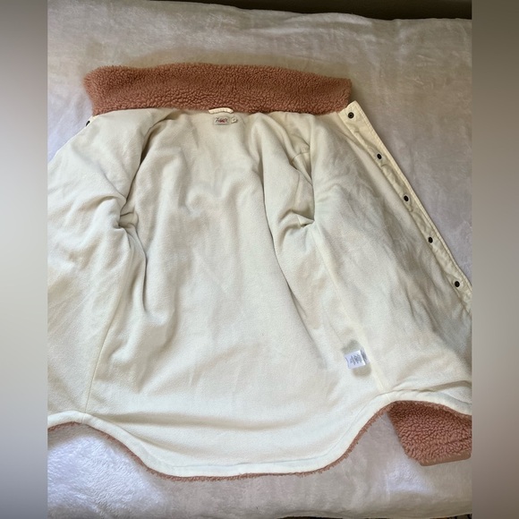 Faherty Eldridge Sport Sherpa Teddy Jacket Tuscany Brown Fleece Size S - Picture 12 of 14